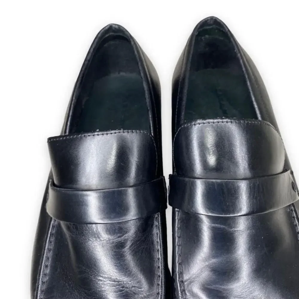 Black Leather Dress Loafer